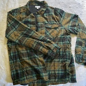 XL Abound green plaid flannel. Light outer layer for fall.